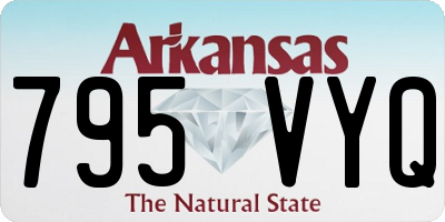 AR license plate 795VYQ