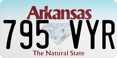 AR license plate 795VYR