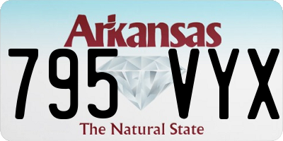 AR license plate 795VYX