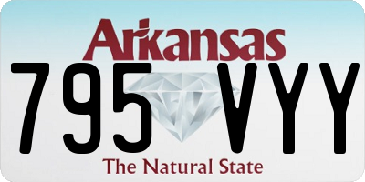 AR license plate 795VYY