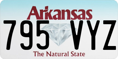 AR license plate 795VYZ