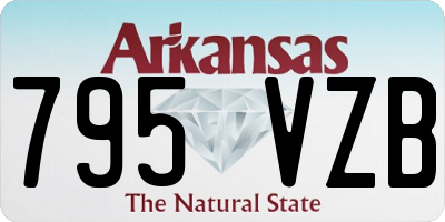 AR license plate 795VZB