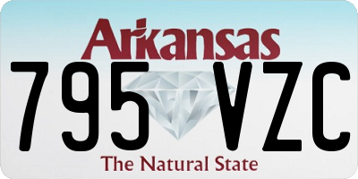 AR license plate 795VZC