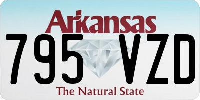 AR license plate 795VZD
