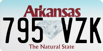 AR license plate 795VZK