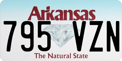 AR license plate 795VZN
