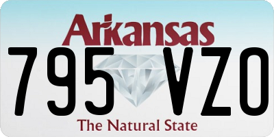 AR license plate 795VZO