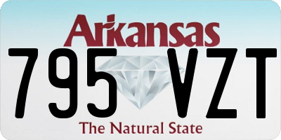 AR license plate 795VZT