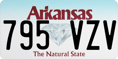 AR license plate 795VZV