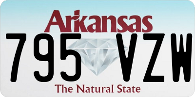 AR license plate 795VZW