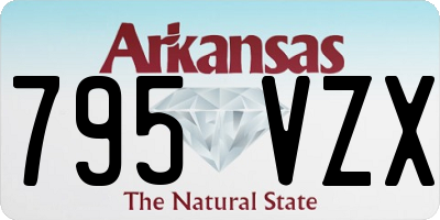 AR license plate 795VZX