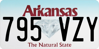AR license plate 795VZY