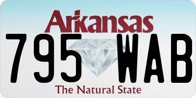 AR license plate 795WAB