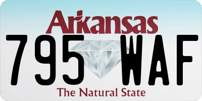 AR license plate 795WAF