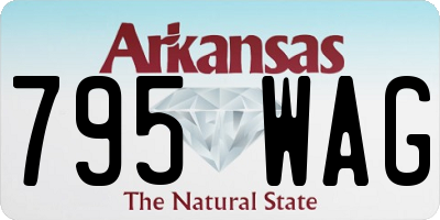 AR license plate 795WAG