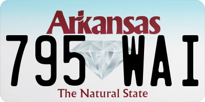 AR license plate 795WAI