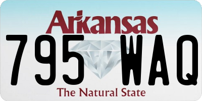 AR license plate 795WAQ