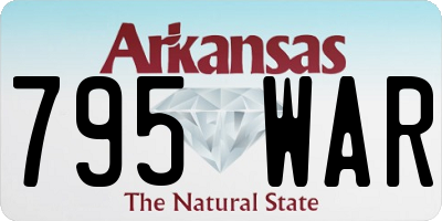 AR license plate 795WAR
