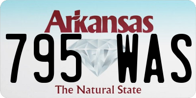 AR license plate 795WAS