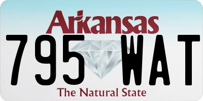 AR license plate 795WAT