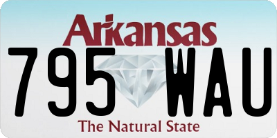 AR license plate 795WAU