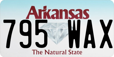 AR license plate 795WAX
