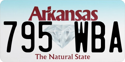 AR license plate 795WBA