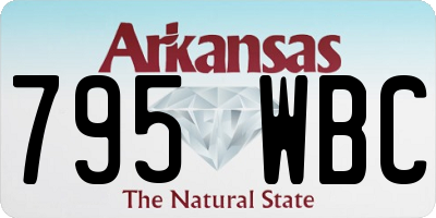 AR license plate 795WBC