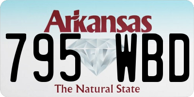 AR license plate 795WBD