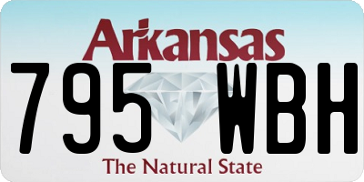AR license plate 795WBH