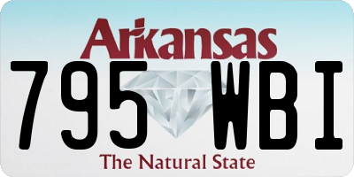 AR license plate 795WBI