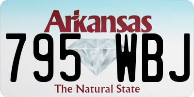 AR license plate 795WBJ