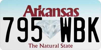 AR license plate 795WBK