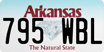 AR license plate 795WBL
