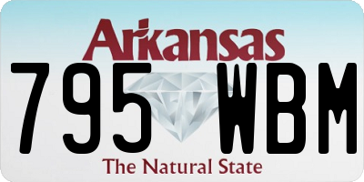 AR license plate 795WBM