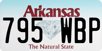 AR license plate 795WBP
