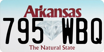 AR license plate 795WBQ