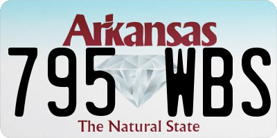AR license plate 795WBS