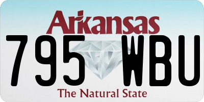 AR license plate 795WBU