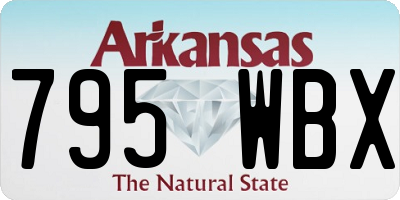 AR license plate 795WBX
