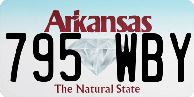 AR license plate 795WBY