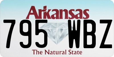 AR license plate 795WBZ