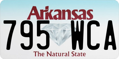 AR license plate 795WCA