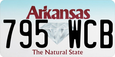 AR license plate 795WCB