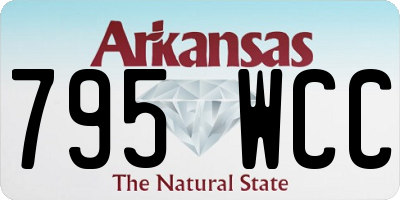 AR license plate 795WCC