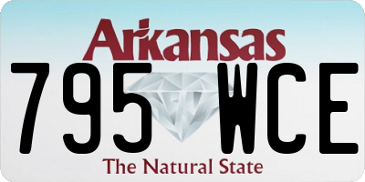 AR license plate 795WCE