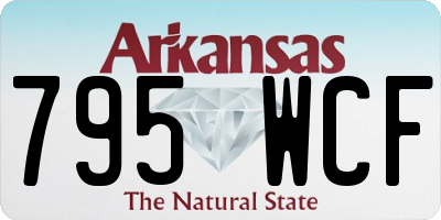 AR license plate 795WCF