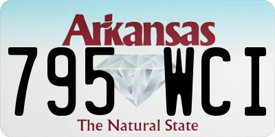 AR license plate 795WCI