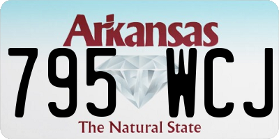AR license plate 795WCJ
