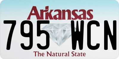 AR license plate 795WCN